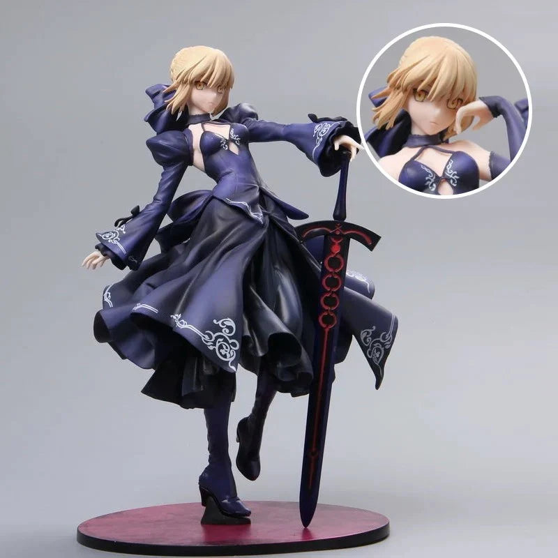 25cm Fate/Grand Order Sexy Anime Figure Altria Pendragon Action Figure Saber Alter Figure Adult Collectible Model Doll Toys Gift