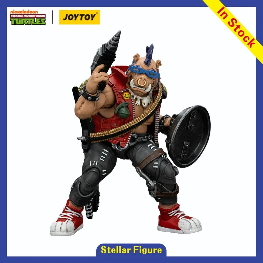 【SF】JOYTOY 1/18 Action Figure TMNT-Beebop Model Toys Gifts Collection Ornaments