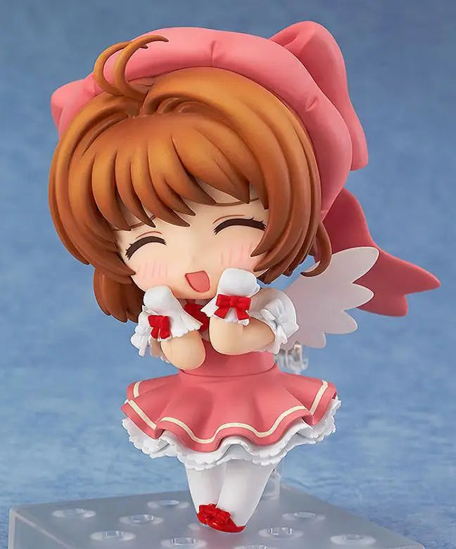 Anime Cardcaptor Sakura KINOMOTO SAKURA 400 Q version Figure  PVC Doll Model Toys Car Decoration 10cm