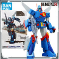 Bandai Original HI-METAL R Combat Mecha Zabungur Anime Action Figures Toys for Boys Christmas Gift Collectible Model Ornaments