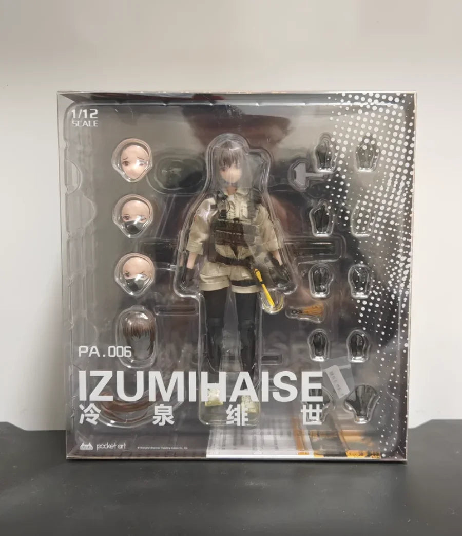 【IN STOCK 】Original HASUKI IZUMIHAISE 1/12 Pocket Art The Sixth Bullet Mobile Suit Girl PVC Action Figure