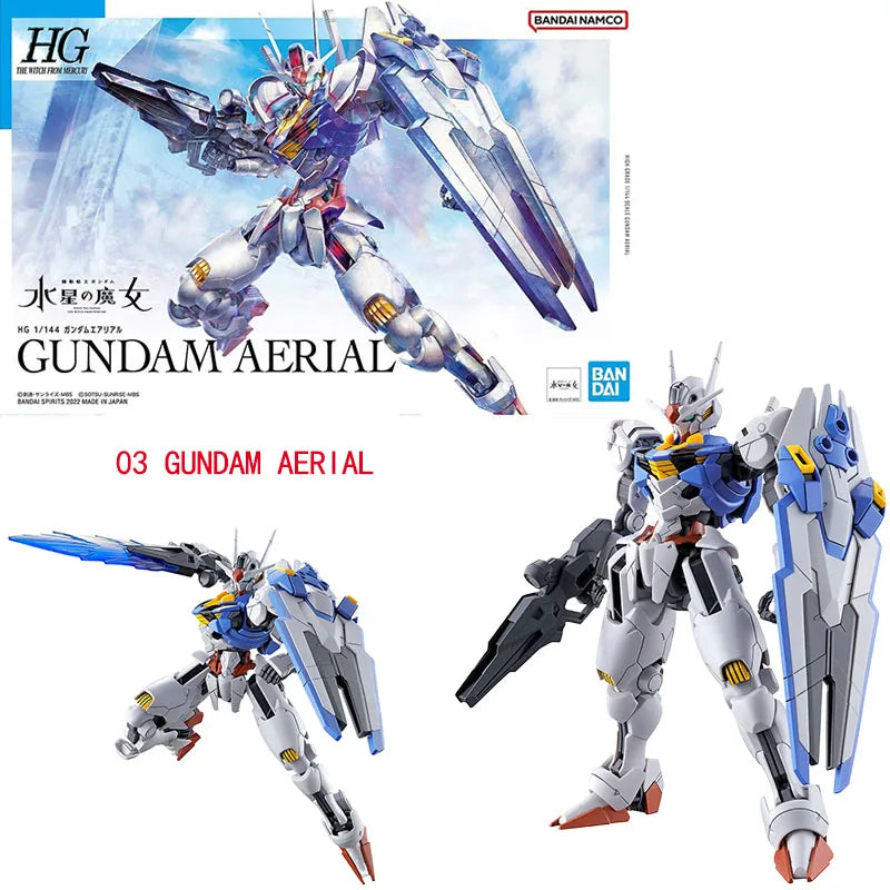 Bandai Genuine HG The Witch From Mercury GUNDAM LFRITH CALIBARN BEGUIR-BEU DARILBALDE ZOWORT HEAVY Anime Assembly Model Toys Kid