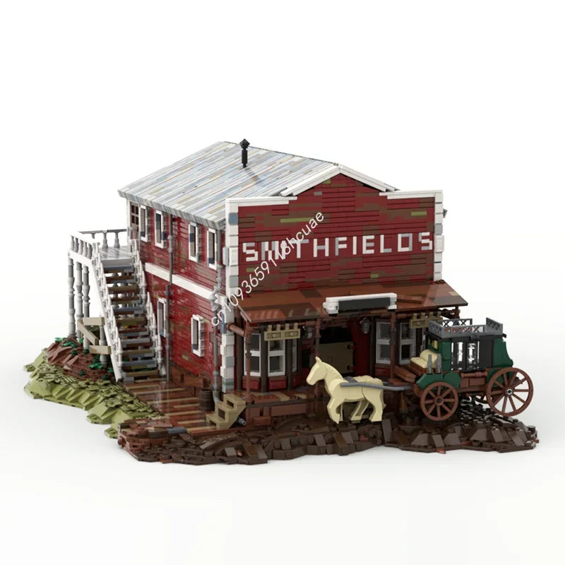 7042pcs MOC Red Dead Redemption 2 Valentine Model Building Christmas Gift Blocks Construction Assemble Toys Creative Idea Brick