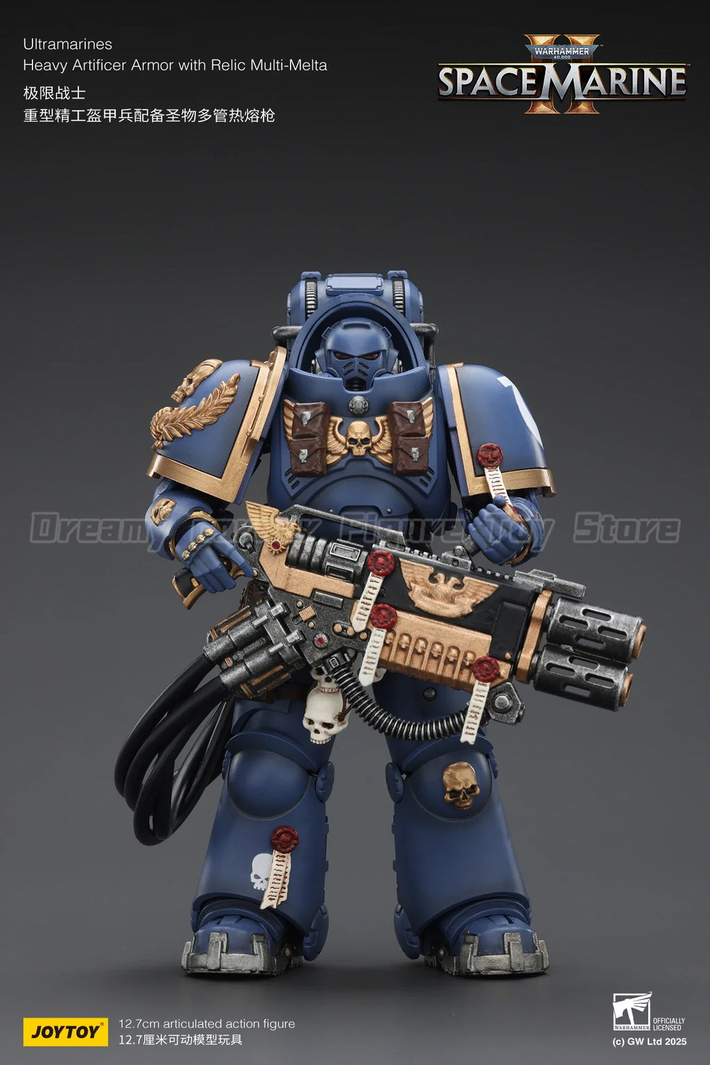 【In Stock】JOYTOY Warhammer 40K Ultramarines Heavy Artificer Armor with Relic Multi Melta 1/18 Action Figure Model Collection