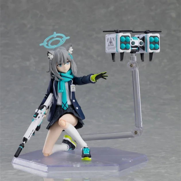 Anime Desert Wolf Girl Figure, School Tactical Articulated Model, Hand-Painted Collectible Box Set