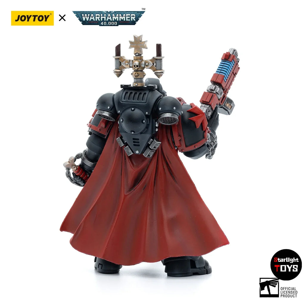 JOYTOY Warhammer 40K Black Templars Sword Brethren Brother Lombast Model Toy Doll 1/18 Action Figure