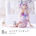 BANDAI Original Ichiban Kuji Re:Life in A Different World From Zero Emilia Siesta Figure Prize B Action Figures Model Decoration