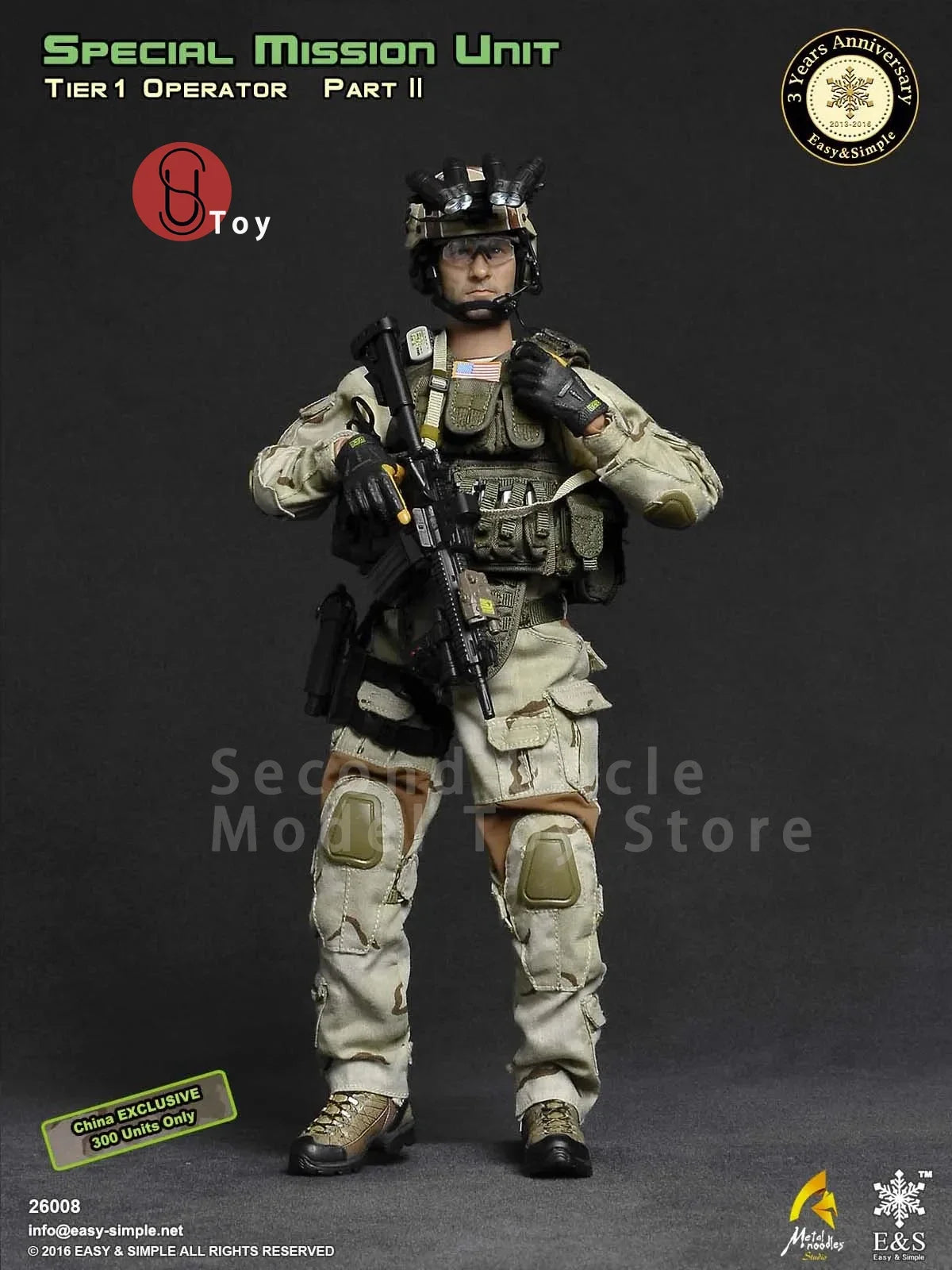 Easy&Simple ES 26008 1/6 US Army SMU Tier-1 Operator PartII US Army 3th Anniversary Action figure Full Set Collectible Model Toy