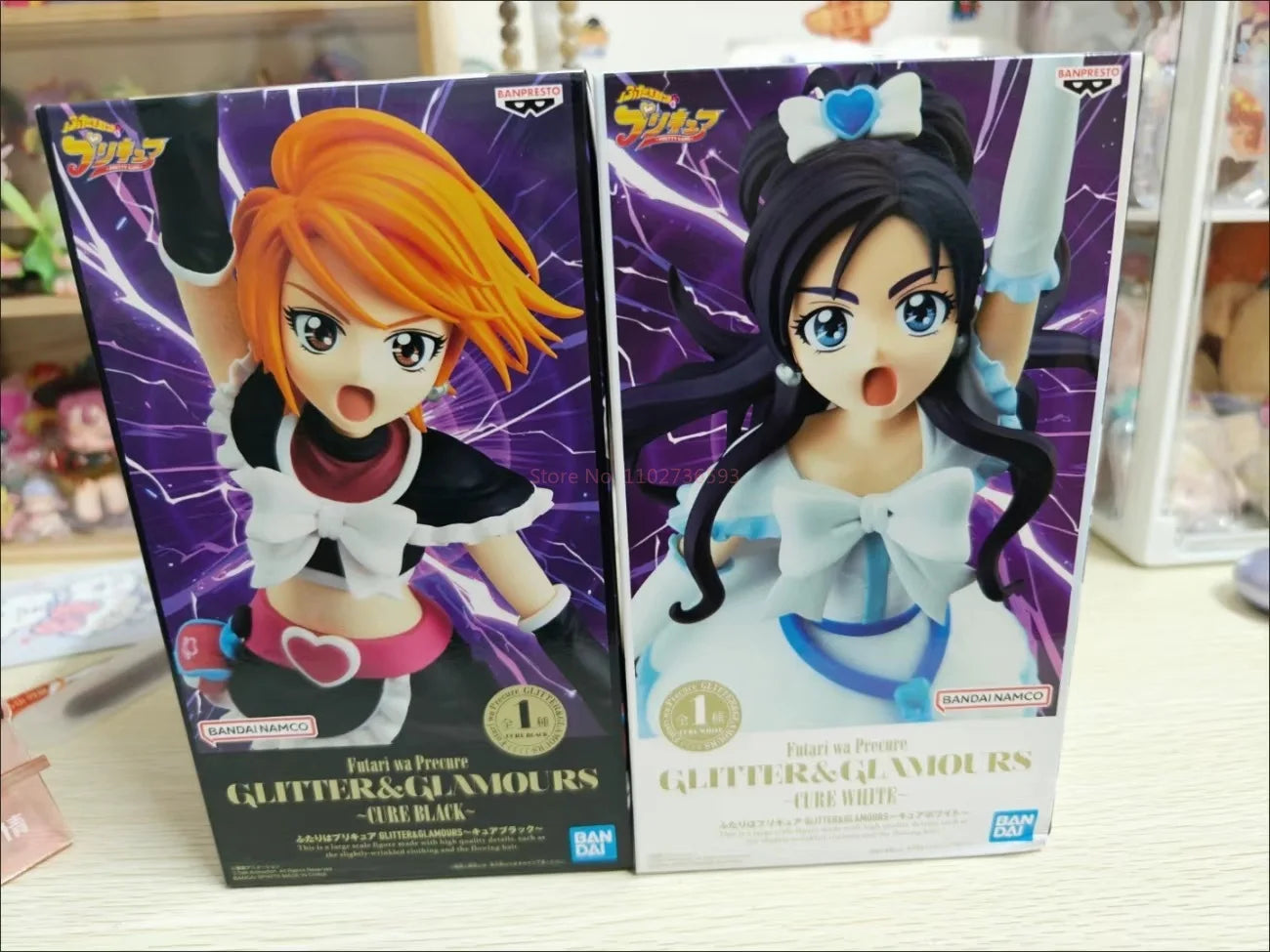 Genuine Original Bandai Namco Banpresto Pretty Cure Glitter&Glamours Cure White Anime Figure Model Collector Figure Toys Gift