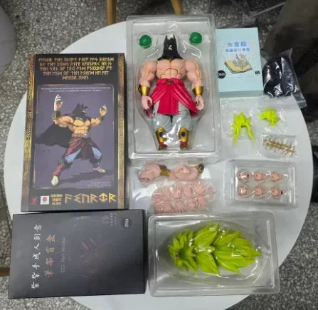 Auf Lager 10-Zoll Kong Studio Beast Deities Dragon Ball Z Broly Figur Super Saiyajin 3 Broly Nordischer Gott Fenrir