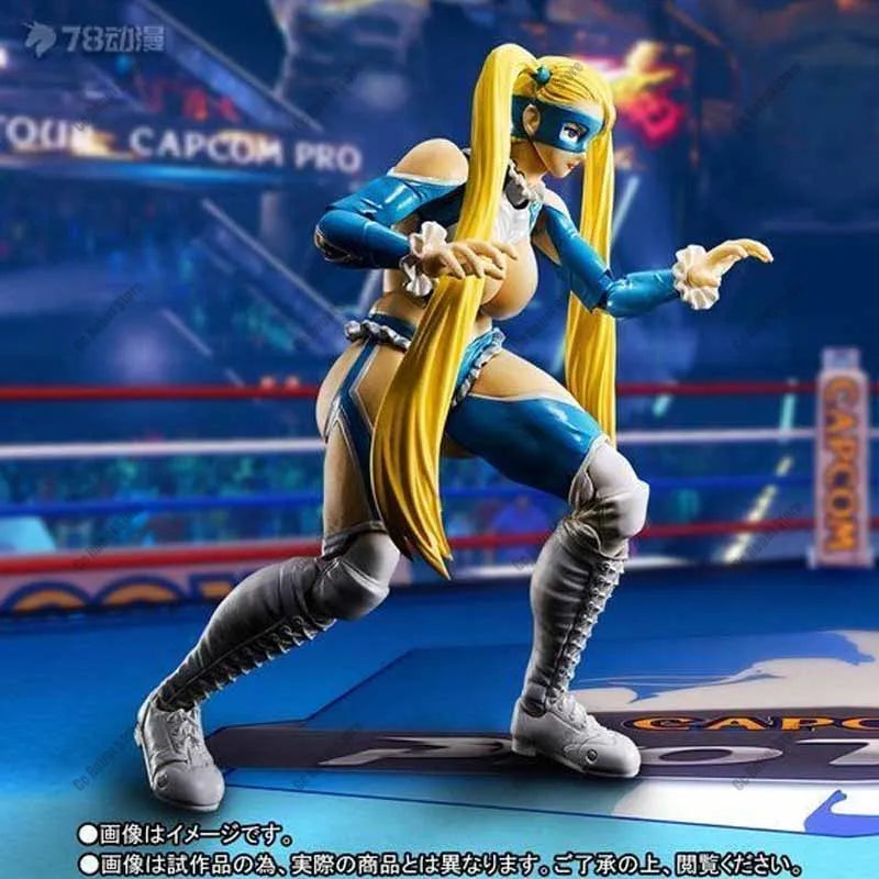 Bandai Original Model Kit SHF Street Fighter Anime Action Figure Mihua Nanakawa Model Toy Collectible Gift, Sent with Foam Box