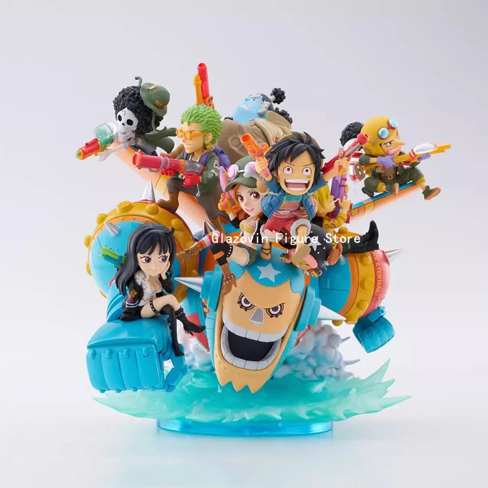 Original Genuine Banpresto One Piece PREMIUM WCF 17cm Luffy Brook Roronoa Zoro Action Figure Model PVC Statue Doll Glazovin