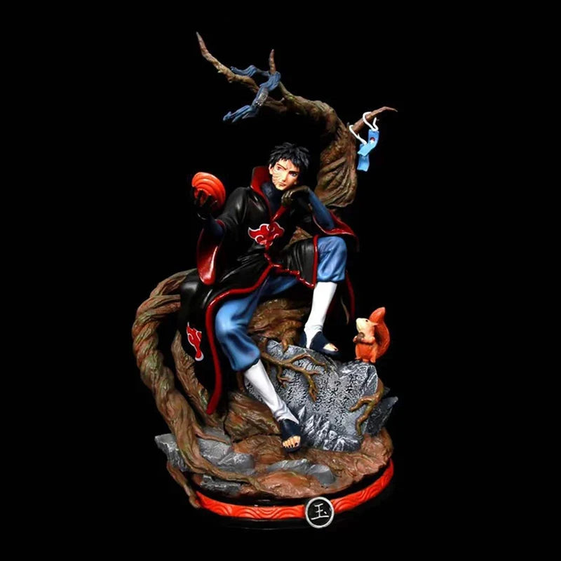 NARUTO Uchiha Obito Action Figure GK PVC Anime 31cm Collection Doll Ornament Akatsuki Tobi Replaceable Parts Statue Model Toys