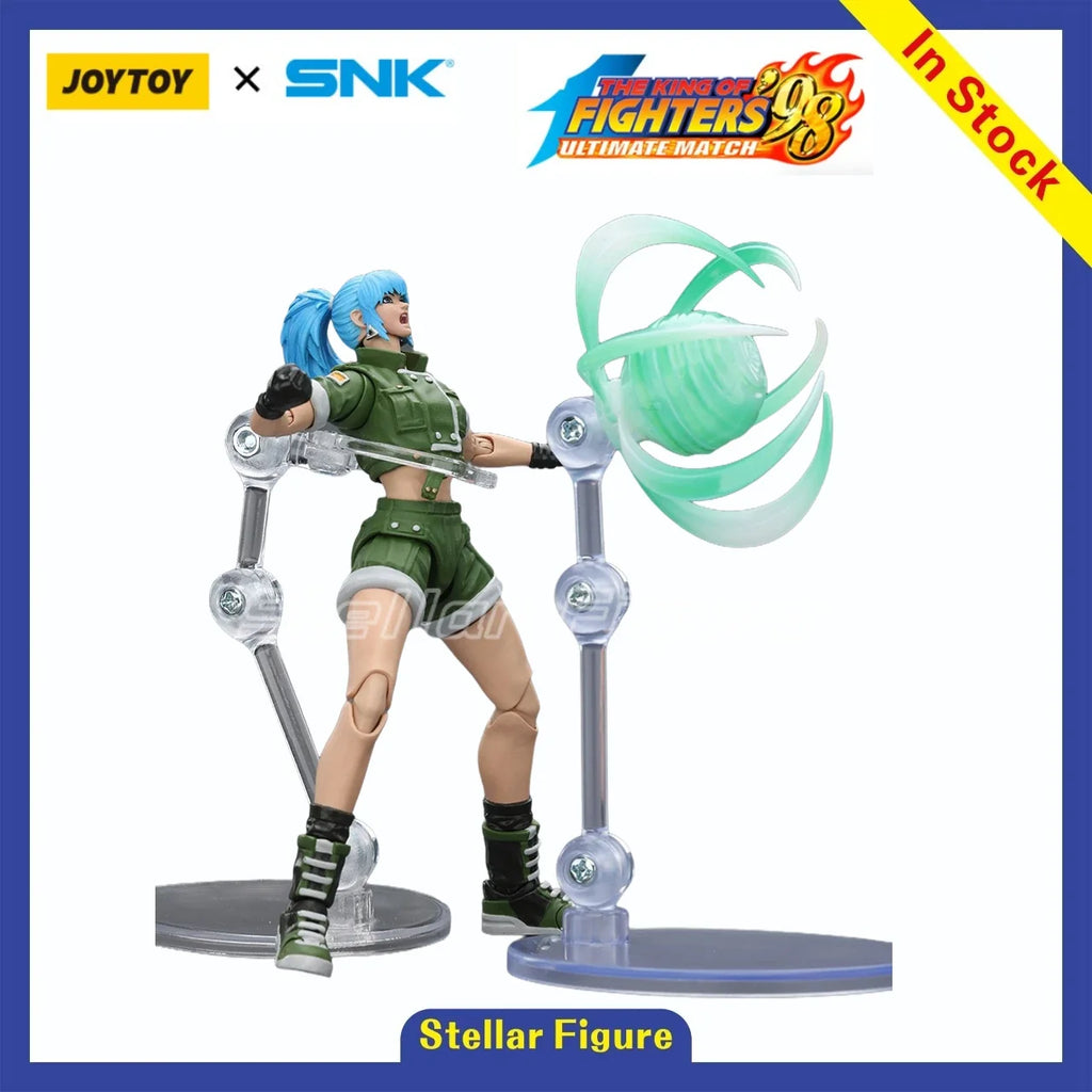【SF】JOYTOY SNK 1/18 Action Figure KOF'98UM Ikari Warriors Team Leona Heidern Model Toys Gifts Collection Ornaments