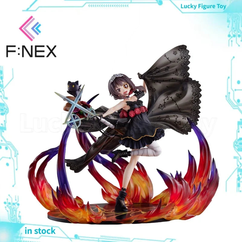 【Original】F:NEX Kono Subarashii Sekai Ni Shukufuku O! Megumin Black Rose Dress 1/7 Model Toys