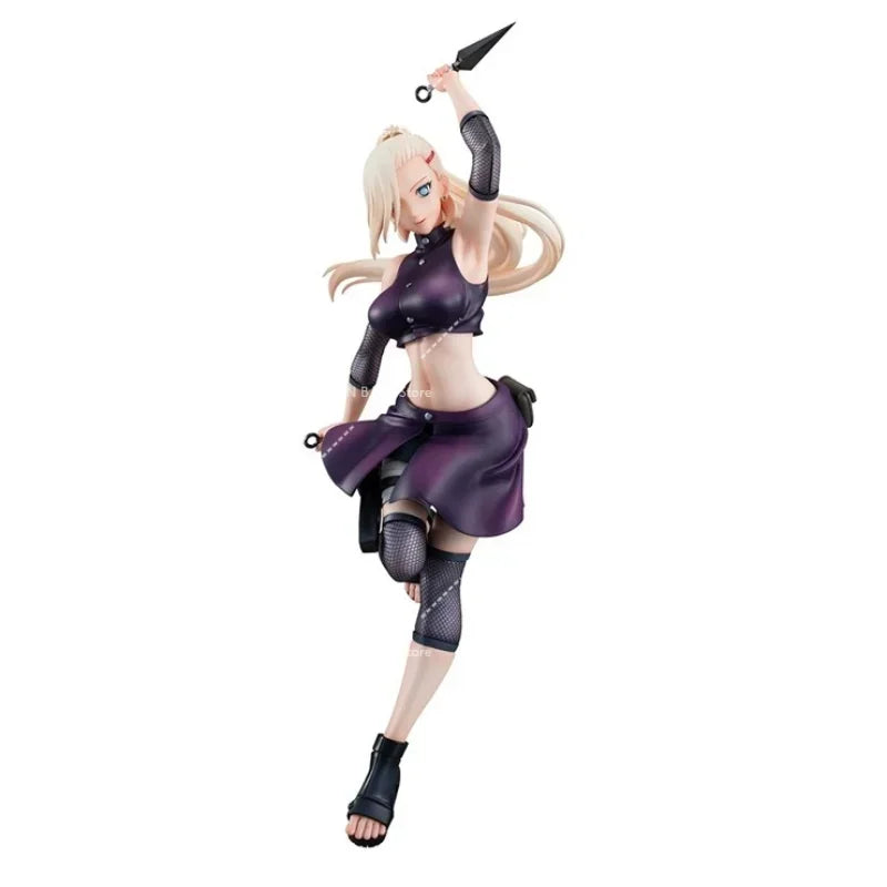 In Stock Real Mega House Mh Gals Naruto Yamanaka Ino Anime Action Figures Toys for Young Girls Children Gifts Collection Model