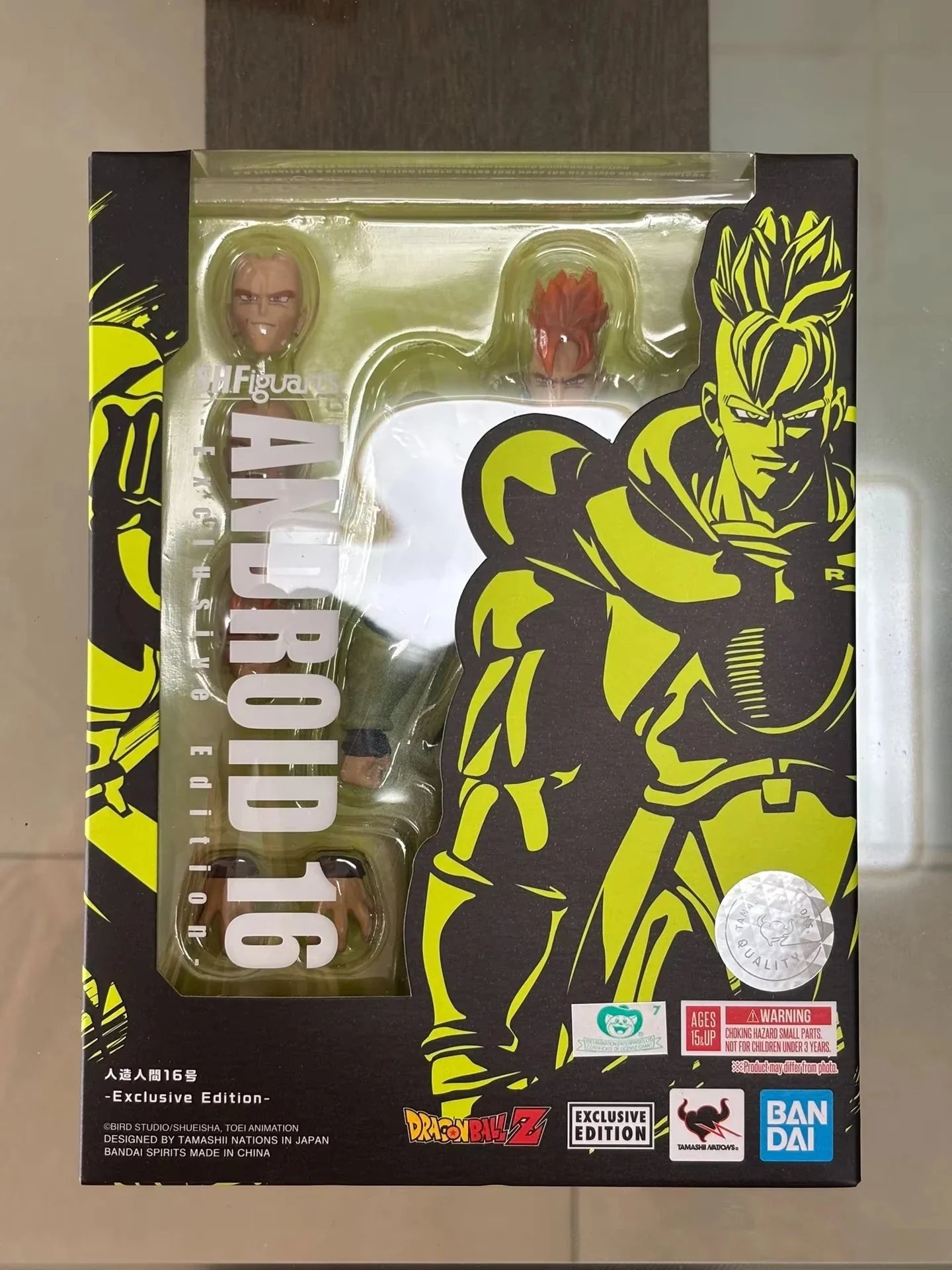 100% Original Bandai Sh Figuarts Shf Sdcc Android 16 Exclusive Edition Action Figures Anime Model Toys Figura Pvc Gifts In Stock