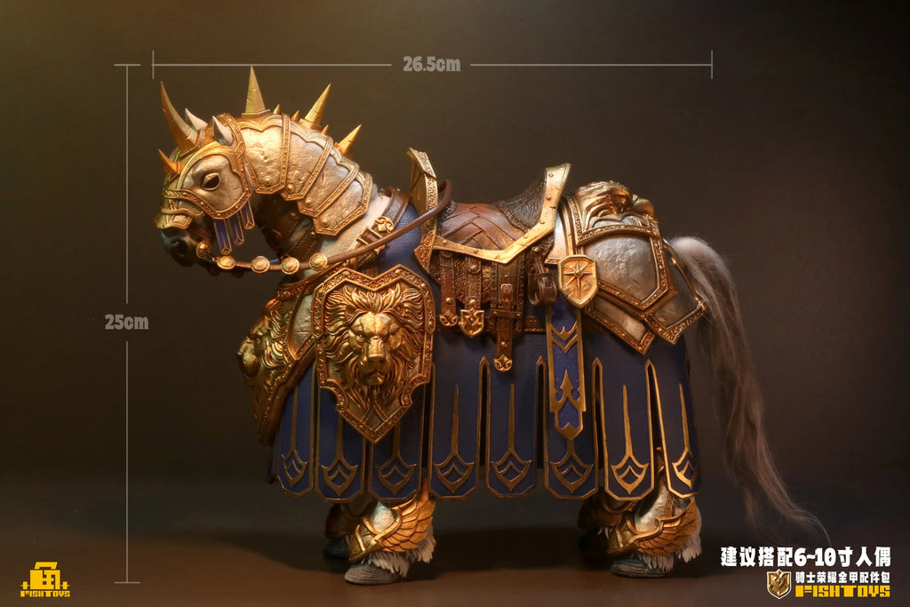 Pre-sale FISHTOYS Fish Play Knight War Horse War Beasts 1/12 Animal Action Figure Mount Accessories Statue Customized Decoration