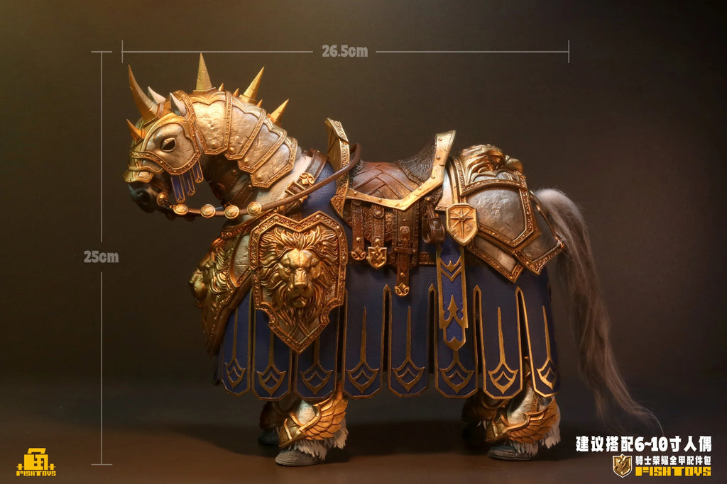 Pre-sale FISHTOYS Fish Play Knight War Horse War Beasts 1/12 Animal Action Figure Mount Accessories Statue Customized Decoration