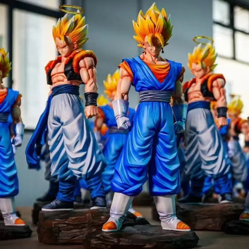 Jt Statue Anime Dragon Ball Vegetto Figure Gogeta Statue With Base Super Saiyan Action Figures Collection Model Toys Gifts