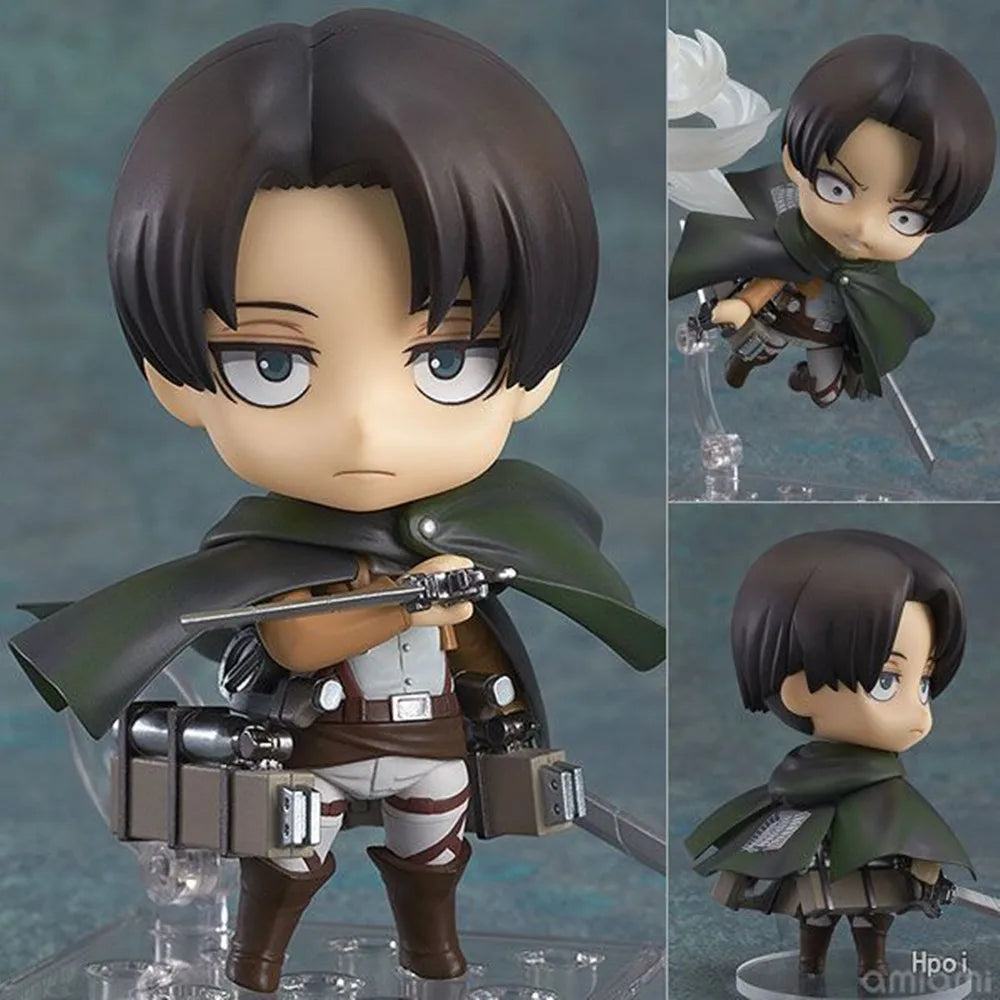Levi Ackerman 390 417 Eren Jaeger 375 Mikasa Ackerman 365 Attack on Titan Action Figure PVC Toys Collection Doll Anime Cartoon