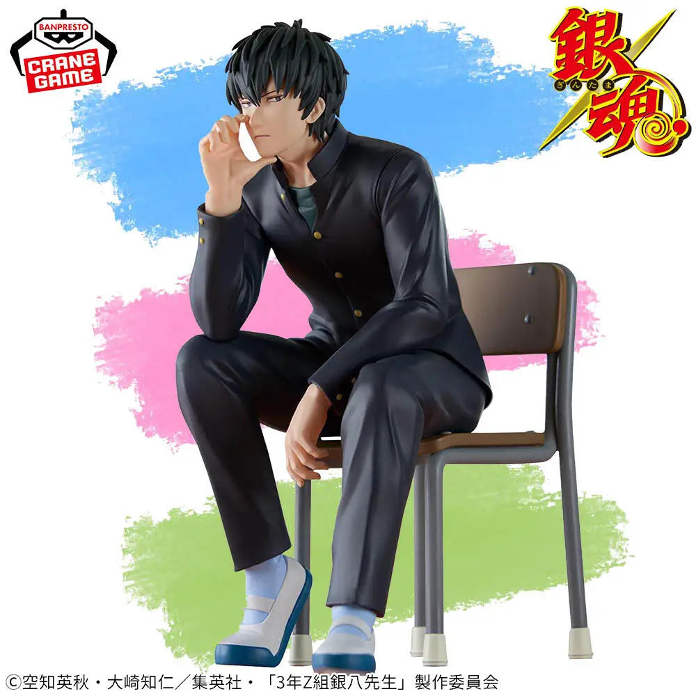 In Stock Genuine BANPRESTO Gintama 3rd Year Z Group Ginpachi Teacher Desk Figure Hijikata Toushirou Figure Anime Model Toy