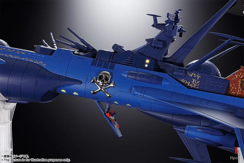 【In stock】Original BANDAI SPIRITS Soul of Chogokin GX-93 Space Pirate Captain Harlock DeathShadow Action Figure Toy Model