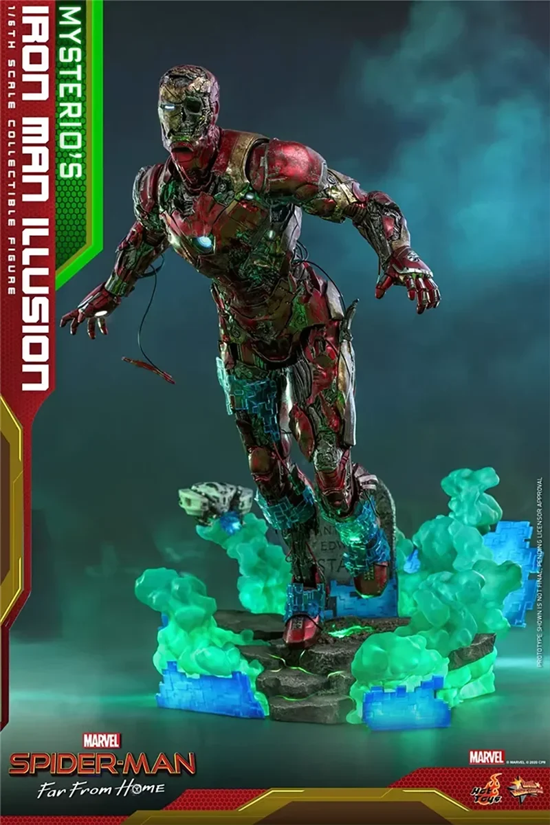 HotToys MMS580 1/6 Spider-Man Far From Home Iron Man Zombie Action Figure Model Toys32cm Collection Scene Ornament Gift