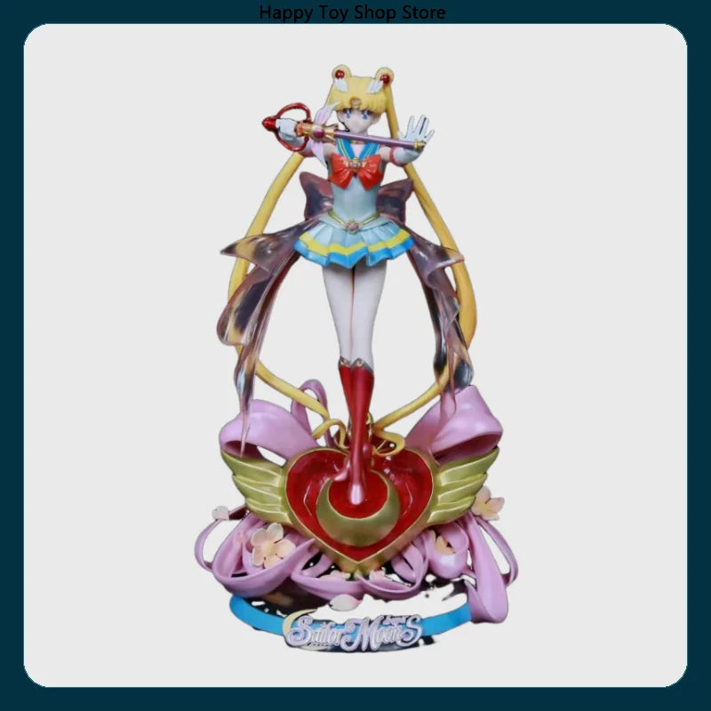 Sailor Moon Tsukino Usagi kann Licht emittieren Hochzeitskleid Figur Modell Statue Sammlung Desktop Dekoration Ornament Mädchen Spielzeug Geschenk