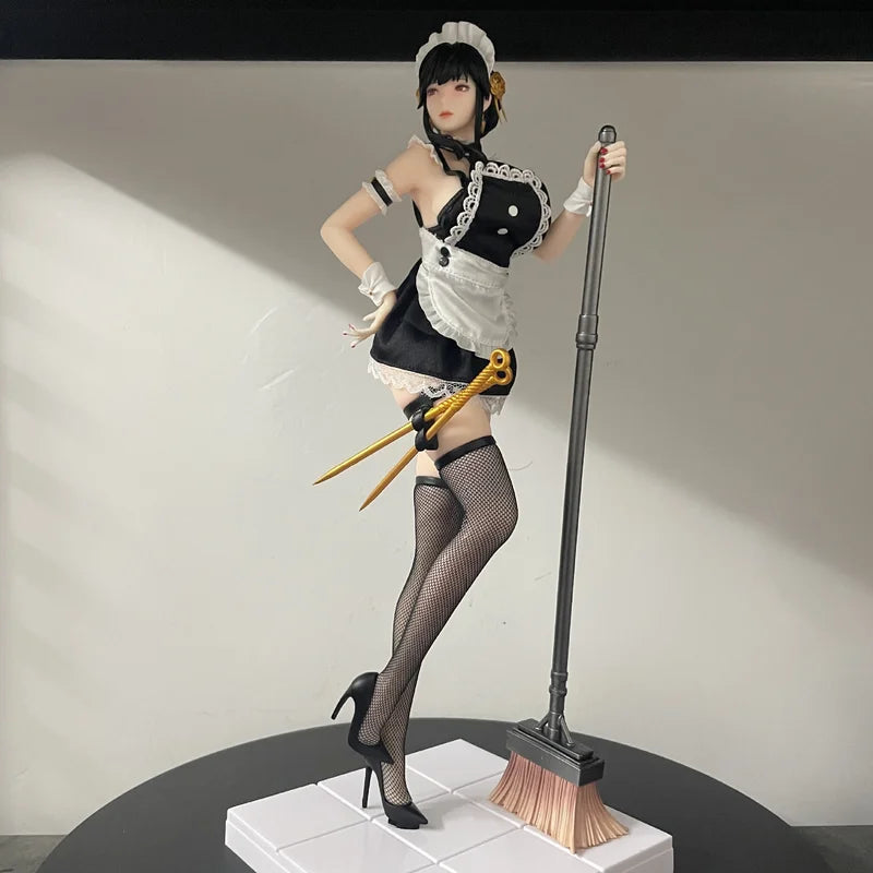 Eds Series Bathroom Maid Joel Spy Play House Animation Model Gk Statue Luxury Action Figure Desktop Toy Ornaments