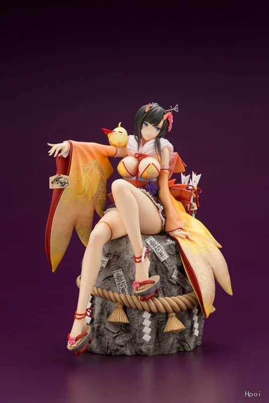 In Stock Original KOTOBUKIYA Azure Blue Route Dragon and Phoenix Phoenix Dance New Year 1/7 Action Figures Models Toys Gifts