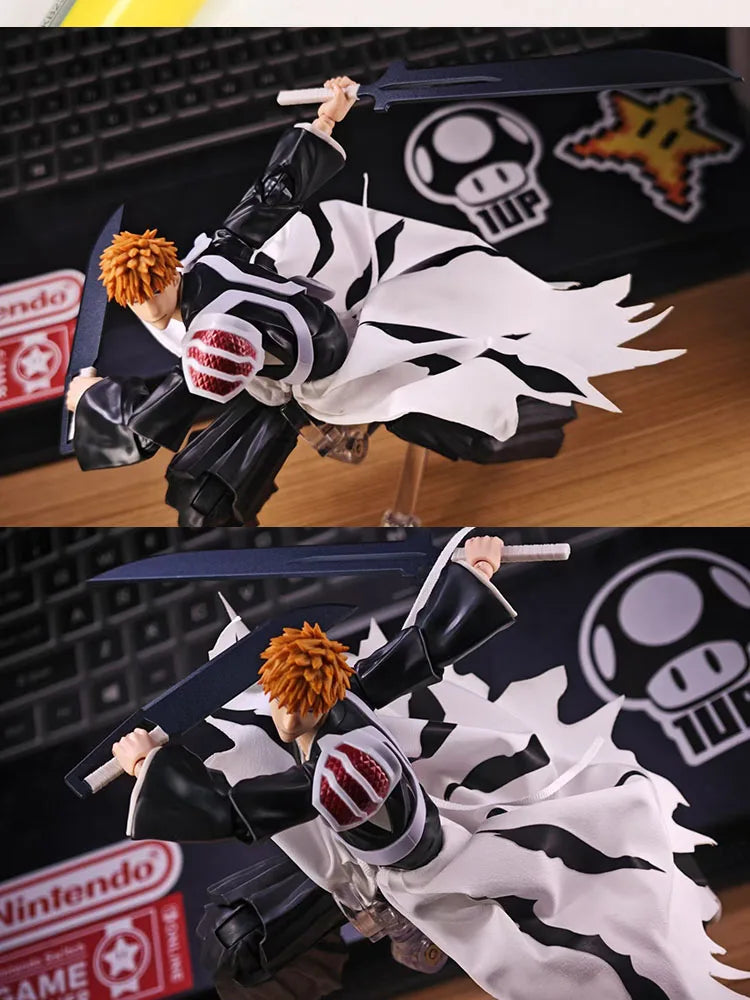 1/12 Scale Kurosaki Ichigo Anime Boy Soldier Mini Hemline Clothes Accessory For Shf 6" Action Figure Body Diy Scene Decoration