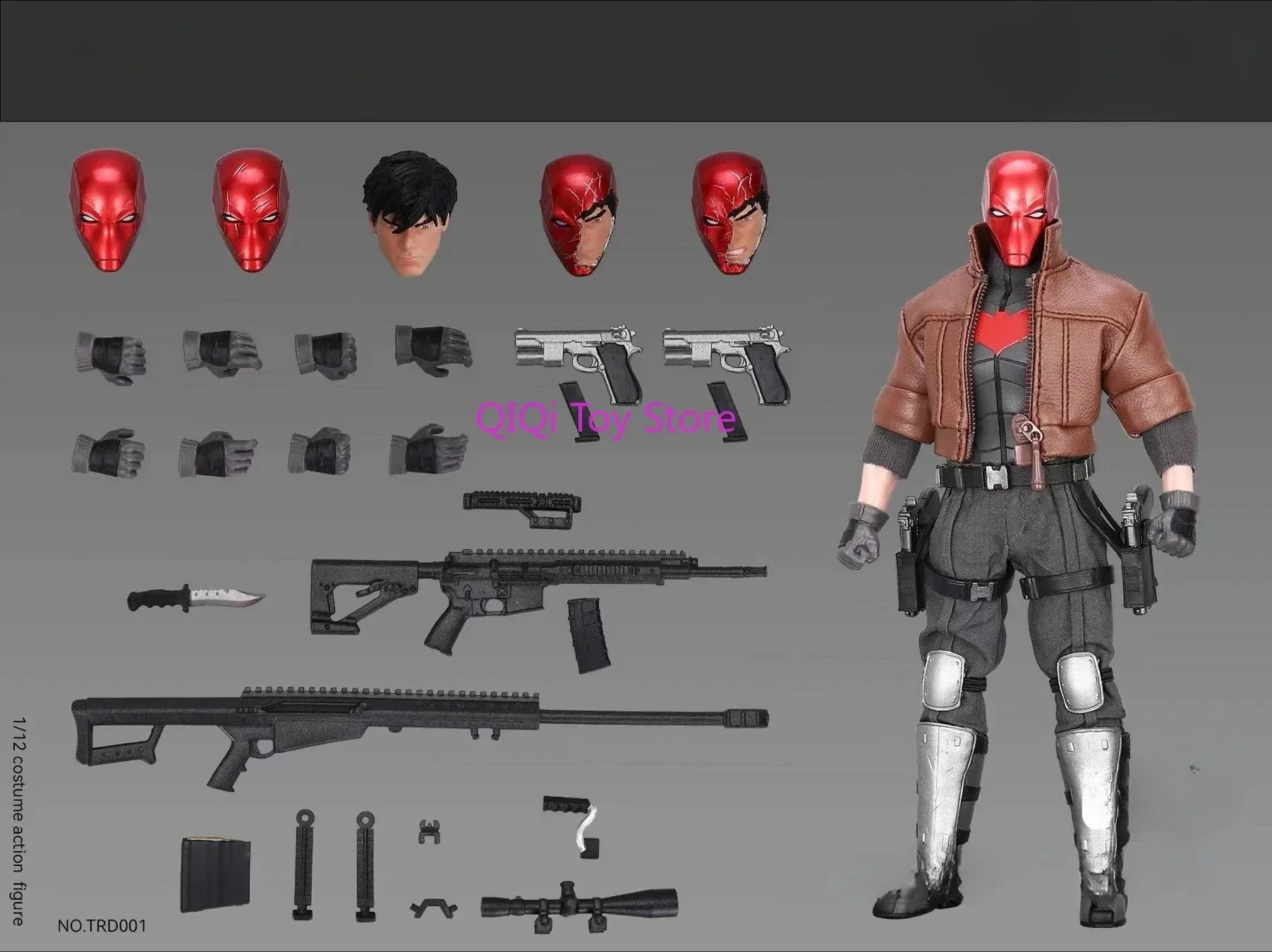 Brand-new Spot Red Hood + 1/12 Soldier Full Set + Cloth Movable Doll