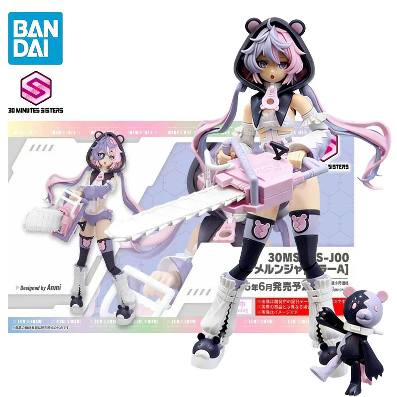 BANDAI 30MS Mobile Suit Girl SIS-J00 Melunja [FARBE A] Anime Actionfiguren Bausatz Sammlung Spielzeug