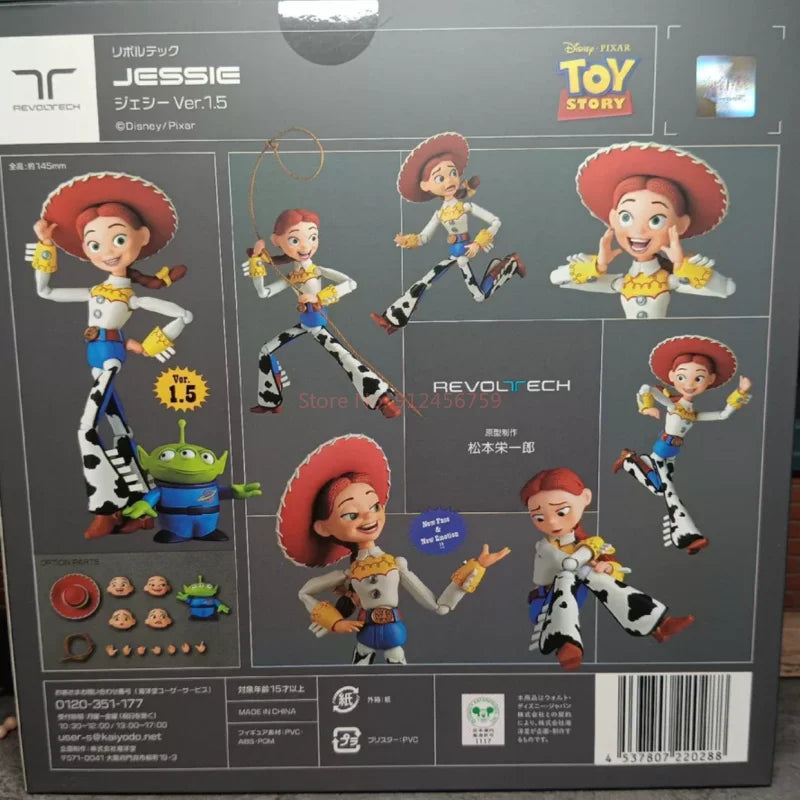 Original Kaiyodo Revoltech Toy Story Sherif Woody Jessie‌ Ver 1.5 2.0 Action Figures Anime Ornaments Collection Model Gifts Toy