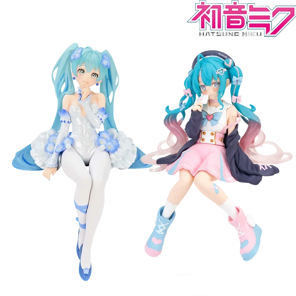 New Hatsune Miku Anime figure Flower Fairy Sailor Suit Sitting Position PVC Action Figure Model Toy Decoration Collect Gifts