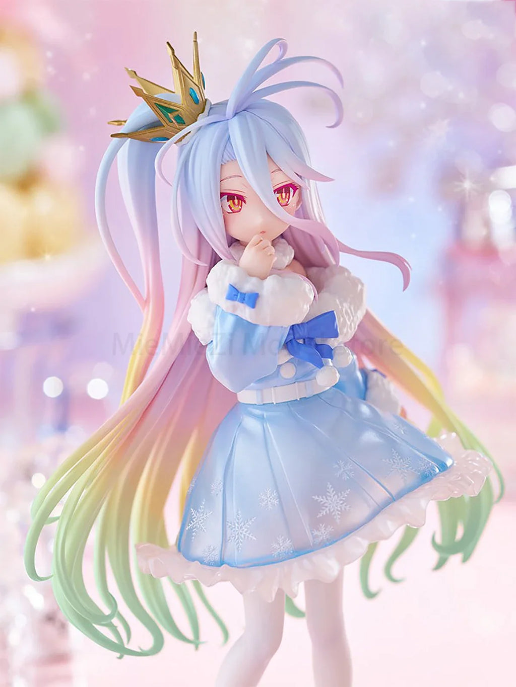 Original Genuine FuRyu Prepainted Tenitol No Game No Life Shiro/White Anime Figure Garage Kit Model Decoration Cute Kawaii Gift