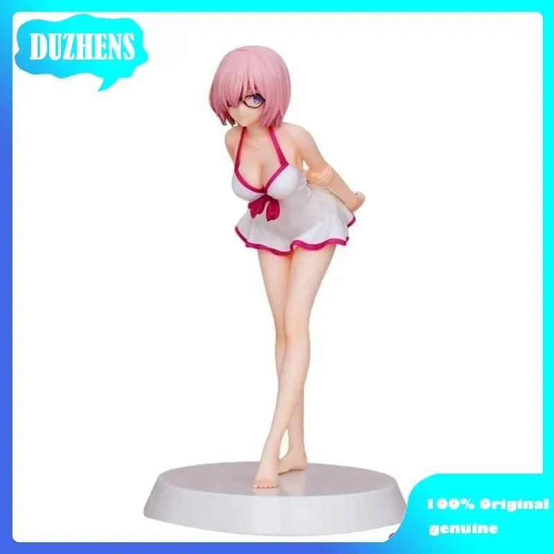 100% Original:Fate FGO Mash Kyrielight Summer Queens 18cm PVC Action Figure Anime Figure Model Toys Figure Collection Doll Gift