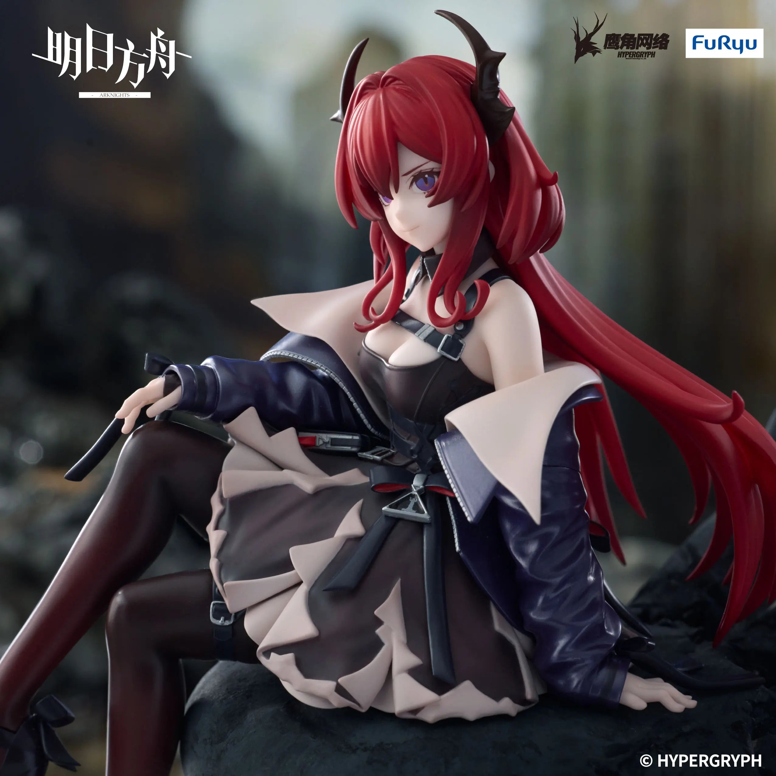 Original Furyu Arknights Anime Amiya & Surtr Noodle Stopper Action Figurine Model Figuarts Collector Decoration Toys