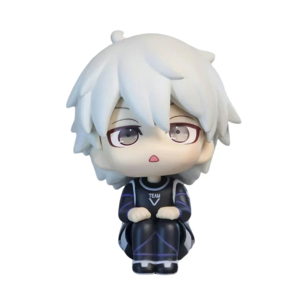 10cm Q Version Blue Lock Anime Figure Sagi Yoichi Chigiri Hyoma Nagi Seishiro Figures Collection Model Figurine Doll Toy