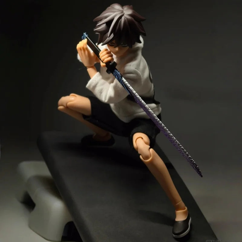 Gong Scissor Seven Action Figure Original Collectible Model Movable Joint Cloth Gown Set Desktop Decoration Toy Display Gift
