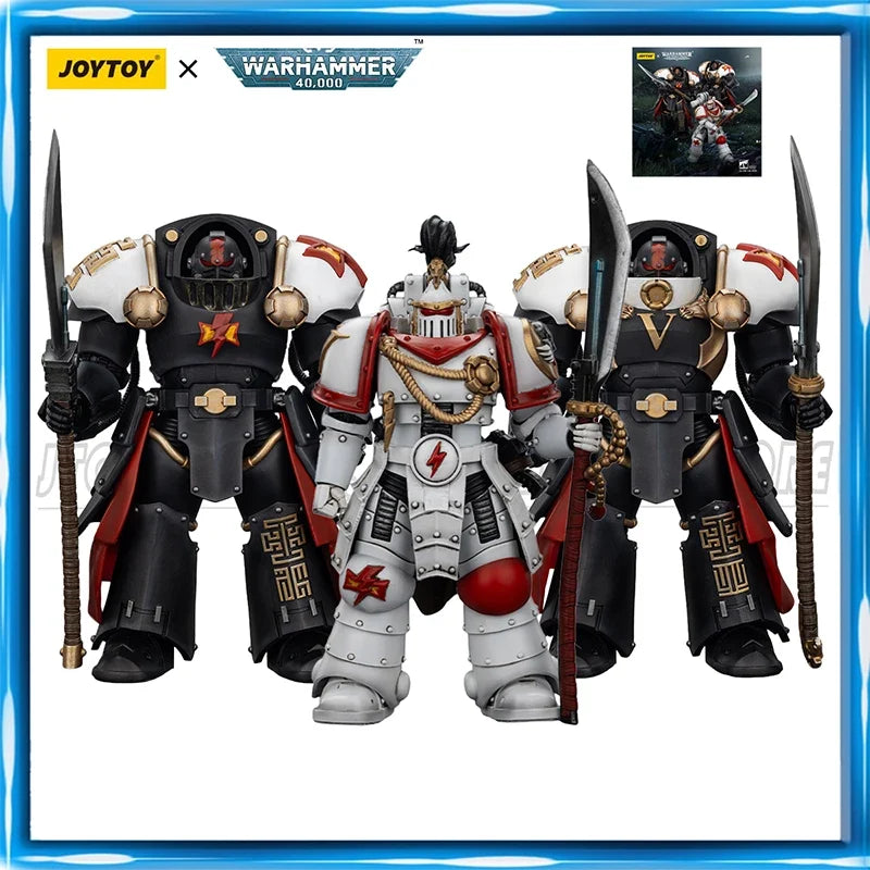 [Pre Order]JOYTOY 1/18 Action Figure Warhammer 40K White Scars Legion Praetor Ebon Keshig Terminator figures Toys
