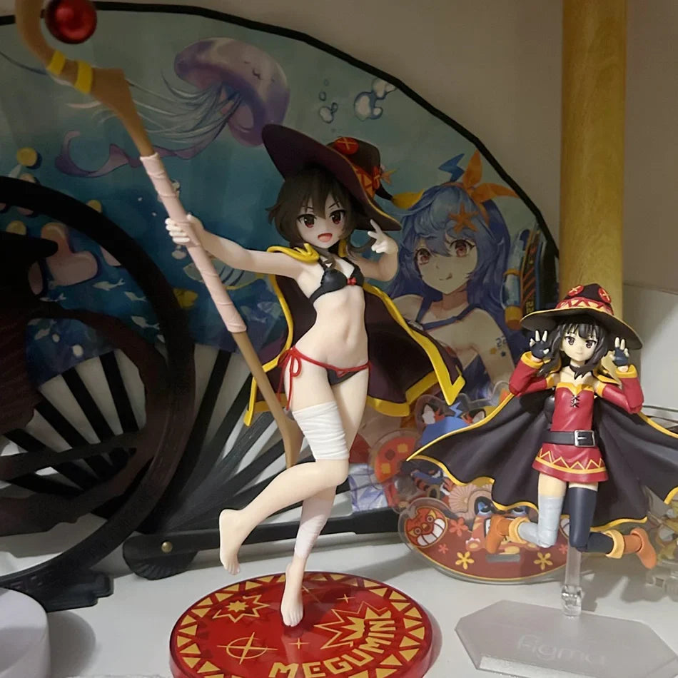 Original Genuine TAITO God's Blessing on This Wonderful World 18cm Megumin Action Figure Cute Figurine For Girls Birthday Gift