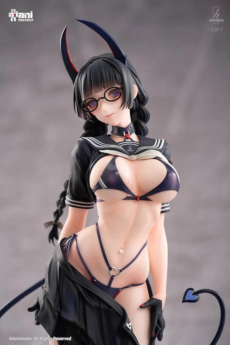 Animester Succubus Class President Mio Nai Figure With Follow Eyes Discipline Committee Member Anime Desk Decor Statue