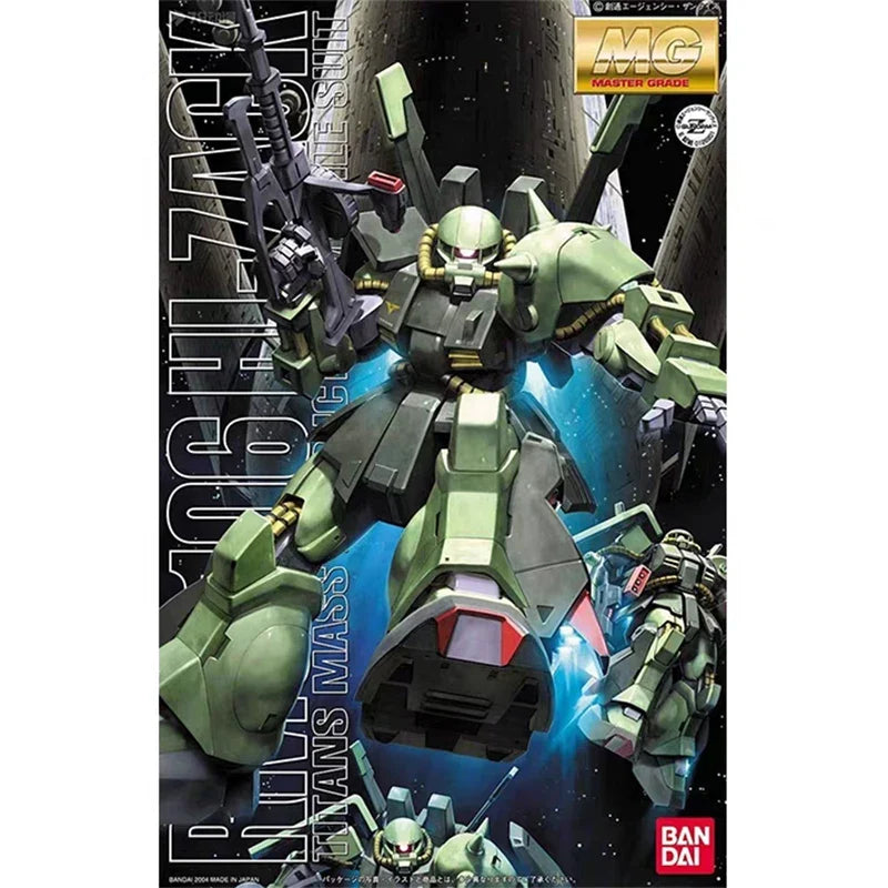 Bandai original Gundam MG 1/100 RMS-106 Hi-Zack anime character robot action assembled model collection toy children's gift