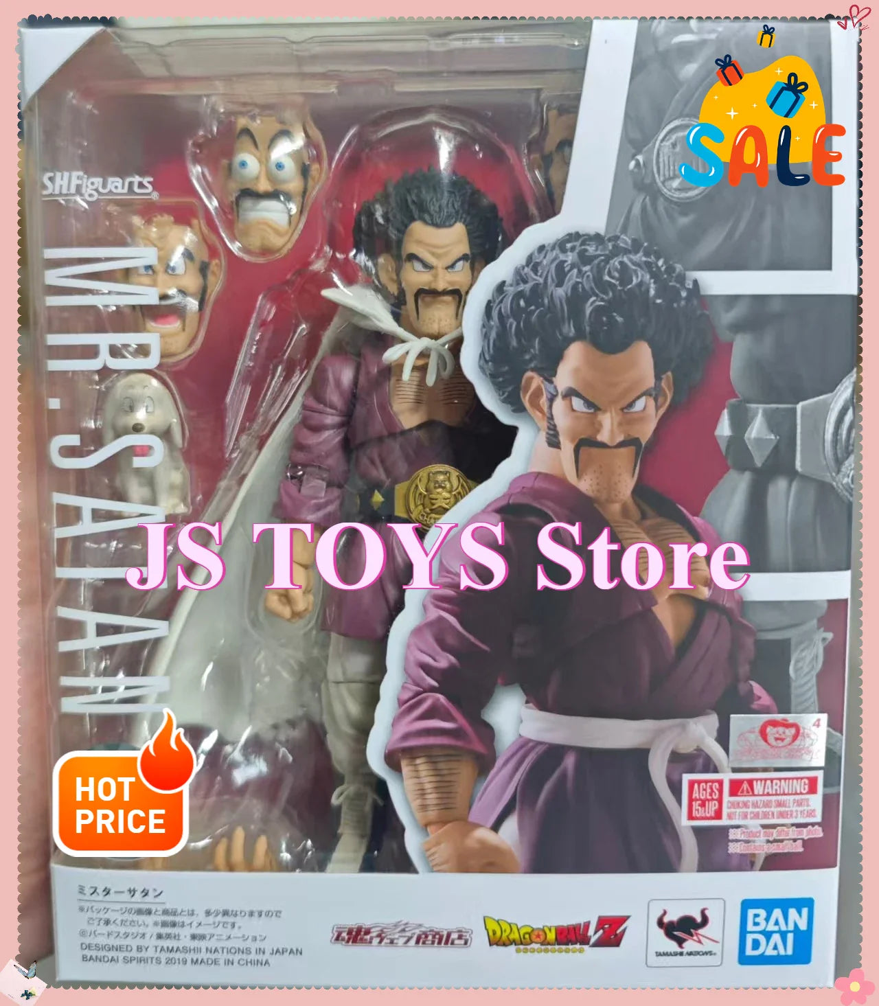 Bandai Dragon Ball Z S.H.Figuarts SHF Mr. Satan Anime-Actionfigur Modellspielzeug