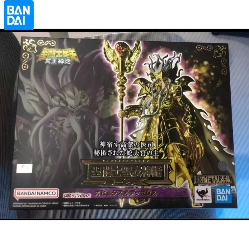 In stock Bandai Original Saint Seiya  EX Gold: Ophiuchus Odyssey Movable Human Figure Toy Anime Figure Model Collection Toy Gift