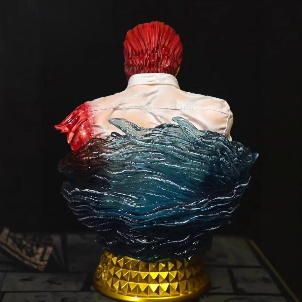 13cm One Piece Shanks Put Straw Hat On Luffy Head Anime Bust Figure Model Statue Collection Desktop Decoration Ornament Toy Gift