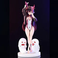 Hu Tao Häschen-Mädchen-Standfigur Anime-Spiel Peripherie Verpackte PVC-Sammlermodell Schreibtisch-Ornament für erwachsene Sammler