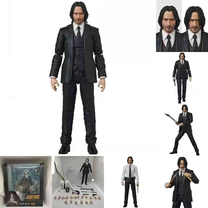 2026 Mafex 085 John Wick Chapter 2 Action Figure Movable Ornaments Pvc Collection Johnthan Wick Diamond Figures Model Toys Gifts